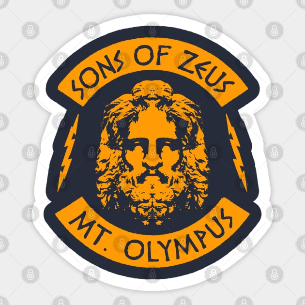 Sons of Zeus Sticker by nickbeta